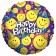 Geburtstags-Luftballon Happy Birthday Smiley Party