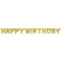 Goldene Happy Birthday Partykette zum Geburtstag