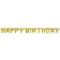 Goldene Happy Birthday Partykette zum Geburtstag