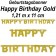 Geburtstagsbanner Happy Birthday Gold