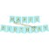 Partybanner Happy Birthday in Hellblau und Gold