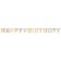 Silber & Gold Happy Birthday Partykette zum Geburtstag
