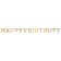 Silber & Gold Happy Birthday Partykette zum Geburtstag