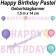 Geburtstagsbanner Happy Birthday Pastel