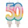 Geburtstagskerze Zahl 50 zum 50. Geburtstag