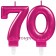 Kerzen Pink Celebration, Zahl 70