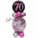 Geschenkballon Pink Celebration 70 zum 70. Geburtstag