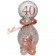 Geschenkballon Sparkling Fizz Rosegold 40 zum 40. Geburtstag