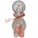 Geschenkballon Sparkling Fizz Rosegold 70 zum 70. Geburtstag