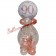 Geschenkballon Sparkling Fizz Rosegold 90 zum 90. Geburtstag