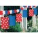 Girlande mit Laternen, Dekoration USA-Party