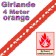 Girlande Orange, 4 Meter