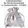 Glanzbeutel für Hochzeitsmandeln und Gastgeschenke, Silber, 6 Stück