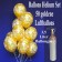 Luftballons HeliumSet 50 goldene Luftballons Zahl 50, 3,5 Liter Ballongas, zur Goldenen Hochzeit