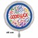 Good Luck Luftballon aus Folie, 45 cm rund, weiss