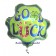 Good Luck, Viel Glück, Luftballon aus Folie mit Helium, Ballongruß, Ballonpost
