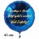 Goodbye 4.Klasse! Jetzt geht's weiter! Viel Erfolg! Runder Luftballon, satinblau, 45 cm