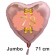 Großer Herzluftballon aus Folie, Rosegold, zum 78. Geburtstag, Rosa-Gold