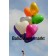 Große 40-45er Herzballons mit Ballongas in einer Ballontraube