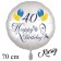 Großer Luftballon zum 40. Geburtstag, Happy Birthday - Balloons