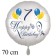 Großer Luftballon zum 7. Geburtstag, Happy Birthday - Balloons