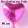Großer Herzballon aus Folie, Pink