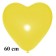 Großer Herzluftballon, gelb, 60 cm