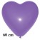 Großer Herzluftballon, lila, 60 cm