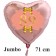 Großer Herzluftballon aus Folie, Rosegold, zum 89. Geburtstag, Rosa-Gold