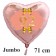 Großer Herzluftballon aus Folie, Rosegold, zum 92. Geburtstag, Rosa-Gold