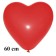 Großer Herzluftballon, rot, 60 cm