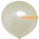 Großer Rund-Luftballon, Creme, Metallic, 1 Meter