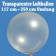 Großer 350er Riesenballon, transparent, 117 cm Durchmesser