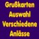 Grußkarten Auswahl Verschiedene Anlässe