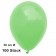 Luftballon Mintgrün, Pastell, gute Qualität, 100 Stück