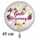 Gute Besserung.Rund-Luftballon aus Folie, satin-weiss, 45 cm