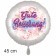 Gute Besserung! Ballon aus Folie. Blossoms. 45 cm, ohne Helium