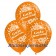Motiv-Luftballons gute Besserung, orange, 3 Stueck