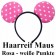 Haarreif Maus Rosa mit weißen Punkten, zu Hen Night, Hen Party und Junggesellinnenabschied