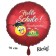Hallo Schule! Kindergarten aus.. Luftballon aus Folie, 70 cm, inklusive Helium, Satin de Luxe, rot