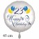 Luftballon zum 23. Geburtstag, Happy Birthday - Balloons