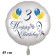 Luftballon zum 3. Geburtstag, Happy Birthday - Balloons