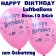 Happy Birthday Motiv Luftballons, Latexballons zum Geburtstag, 10 Stück, Rosa
