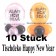 Happy New Year Luftballons Tischdeko Silvester, 10 Stück