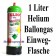 Helium Ballongas Einwegflasche 1 Liter