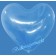 Kristallklarer Riesen-Luftballon in Herzform, 80-100 cm