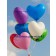 Großer Herzluftballon in Blau mit Ballongas Helium, 60 cm Durchmesser, 170 cm Umfang