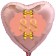 Herzluftballon aus Folie, Rosegold, zum 88. Geburtstag, Rosa-Gold