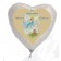 Luftballon Herz, Zur Kommunion Alles Gute, Kommunionskind Mädchen