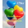 Herzluftballons 60 cm, Ballontraube mit Ballongas Helium